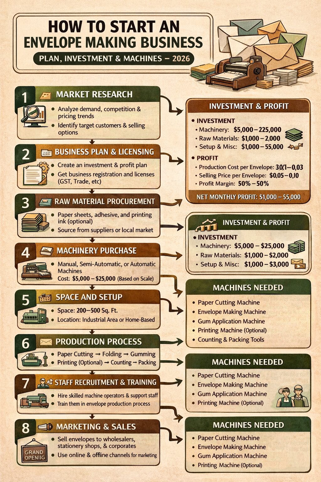 How to Start a Envelope Making Business Plan, Investment and Machines How to Start a Envelope Making Business Plan, Investment and Machines