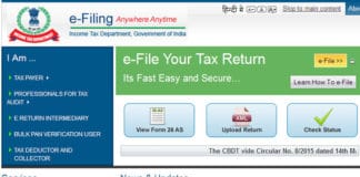 Fill Income Tax Return Online