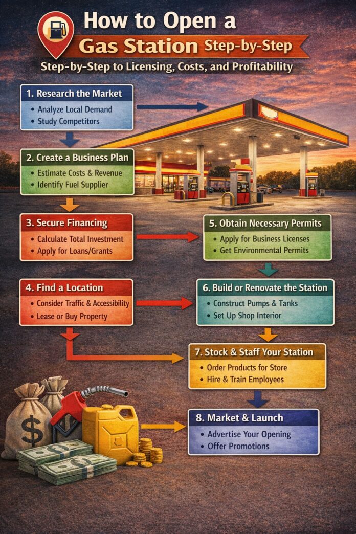 How to Open a Gas Station Step‑by‑Step to Licensing, Costs, and Profitability How to Open a Gas Station Step‑by‑Step to Licensing, Costs, and Profitability