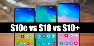 compare samsung s10 vs s10 plus vs s10e