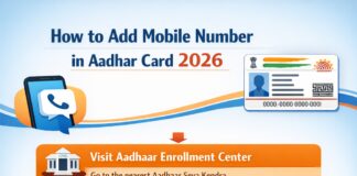 How to Add Mobile Number in Aadhar Card 2026 How to Add Mobile Number in Aadhar Card 2026