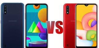 Compare Samsung Galaxy M01s Vs Samsung Galaxy M01