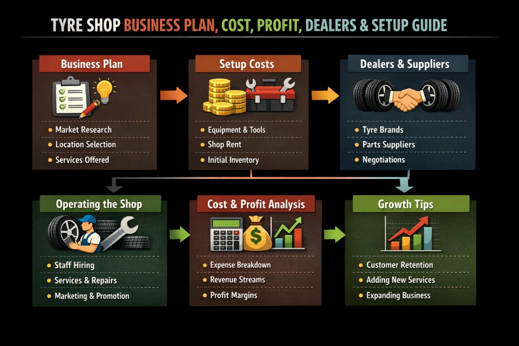 Tyre Shop Business Plan, Cost, Profit, Dealers & Setup Guide Tyre Shop Business Plan, Cost, Profit, Dealers & Setup Guide