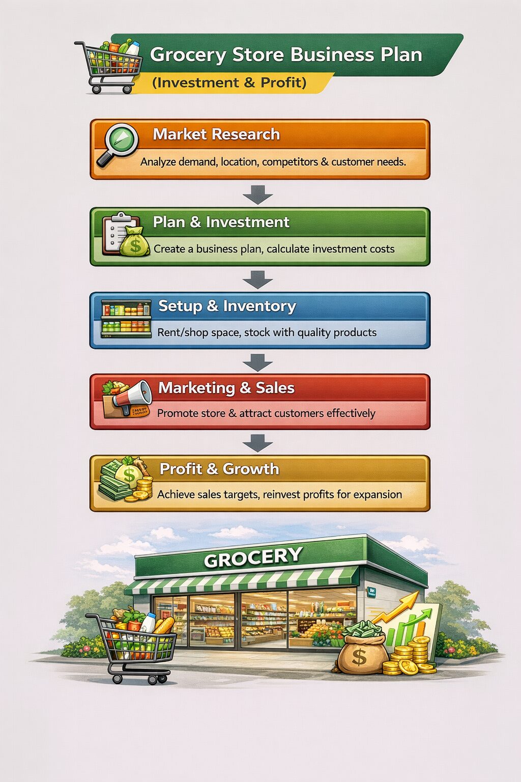 Grocery Store Business Plan (Investment & Profit) Grocery Store Business Plan (Investment & Profit)