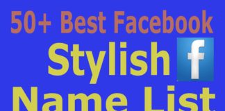 Facebook Stylish Name for Boys & Girls