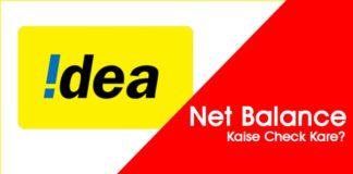 Idea का Net Balance कैसे चेक करे पूरी जानकारी