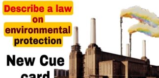 Describe a law on environmental protection