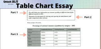IELTS Writing Task 1 Table Chart Essay