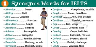 Latest Synonyms for IELTS