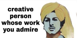 Describe a creative person whose work you admire