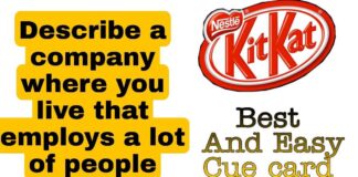 Describe a company where you live that employs a lot of people