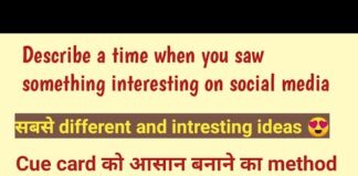 Describe a time when you saw something interesting on social media