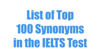 Important Synonyms For IELTS