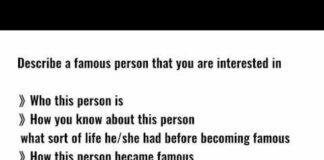 Describe a famous person that you are interested in