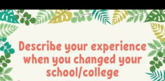 Describe your experience when you changed your school/college
