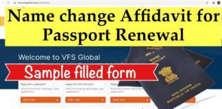 Passport Details Change of Appearance