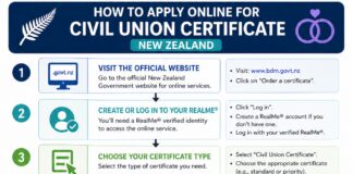 How to Apply Online for a Civil Union Certificate in NZ How to Apply Online for a Civil Union Certificate in NZ