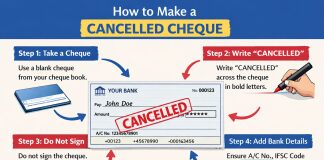 Cancelled Cheque क्या हैं कैसे बनाएं How to Make Cancelled Cheque क्या हैं कैसे बनाएं How to Make