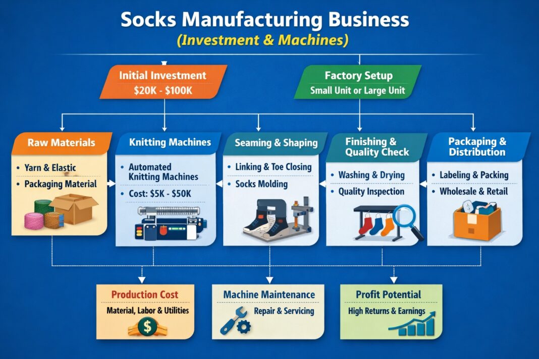 Socks Manufacturing Business (Investment & Machines) Socks Manufacturing Business (Investment & Machines)