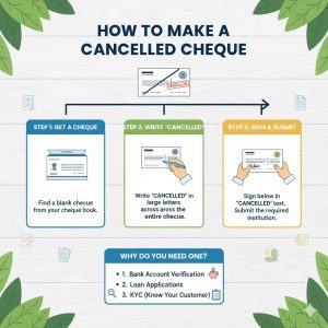 Cancelled Cheque क्या हैं कैसे बनाएं How to Make