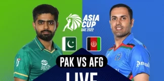 Pakistan vs Afghanistan Asia Cup 2022