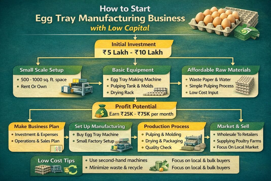 Egg Tray Manufacturing Business (Low Investment & Machine Cost) Egg Tray Manufacturing Business (Low Investment & Machine Cost)
