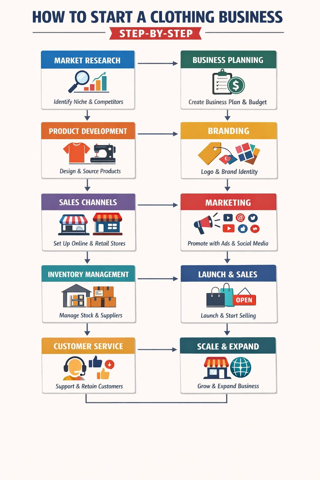 Complete Steps to Launch Your Clothing Brand Today Complete Steps to Launch Your Clothing Brand Today