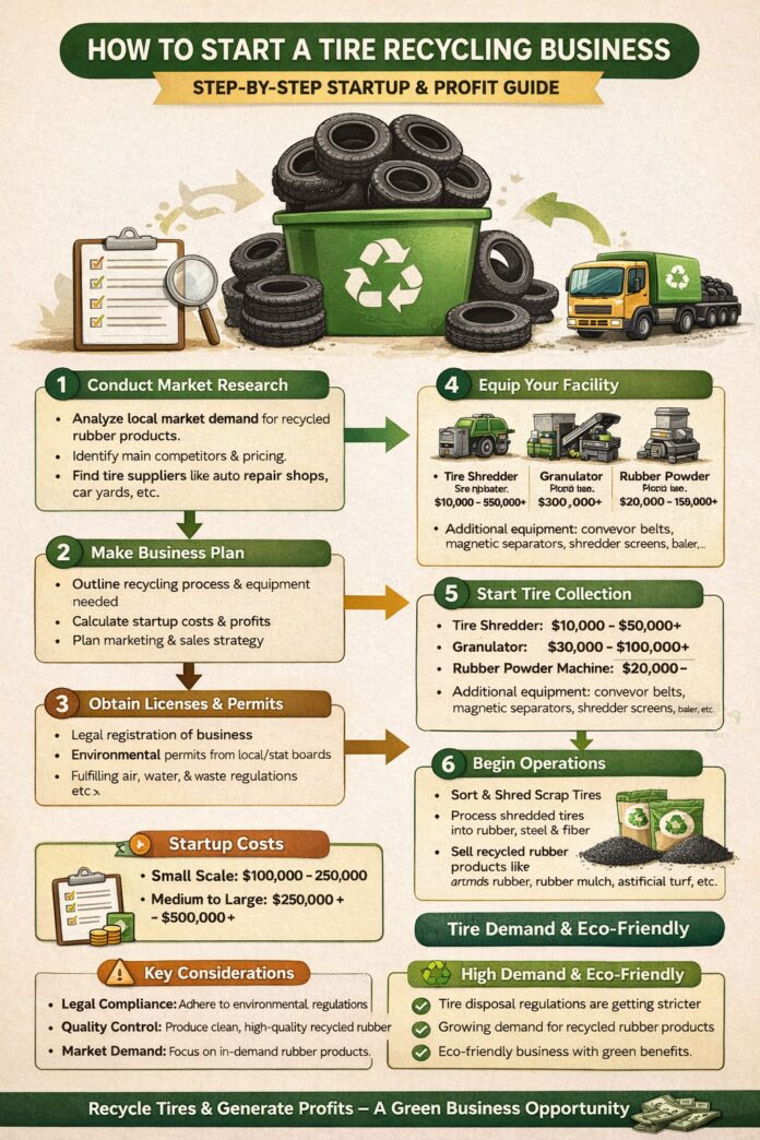How to Start a Tire Recycling Business How to Start a Tire Recycling Business