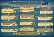 Top 10 Small Manufacturing Businesses in Australia (Low Investment & High Profit) Top 10 Small Manufacturing Businesses in Australia (Low Investment & High Profit)